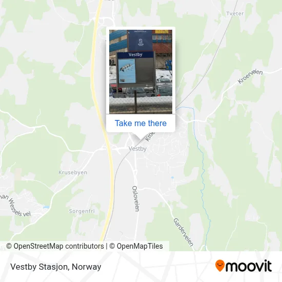 Vestby Stasjon map