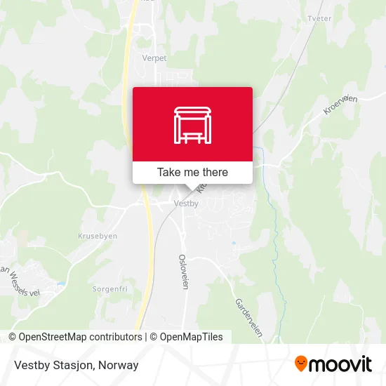Vestby Stasjon map