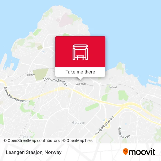 Leangen Stasjon map