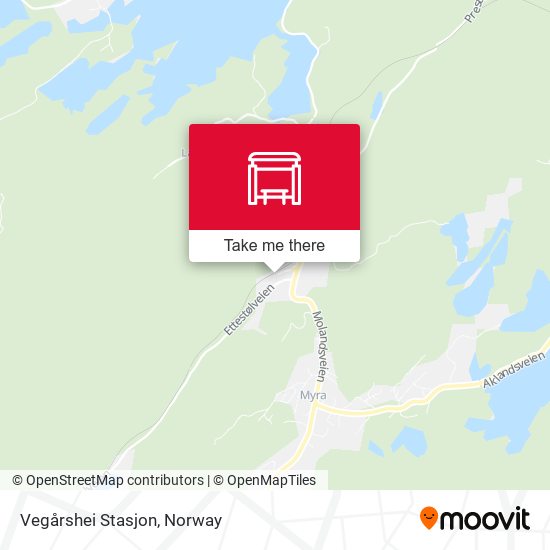 Vegårshei Stasjon map