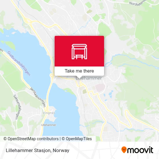 Lillehammer Stasjon map