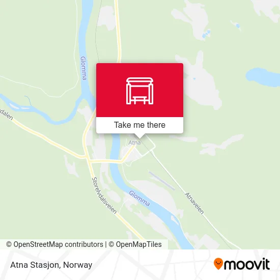 Atna Stasjon map