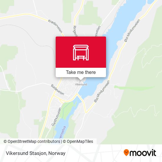 Vikersund Stasjon map