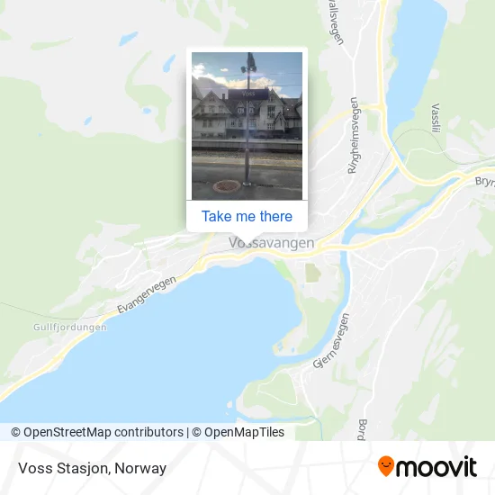 Voss Stasjon map