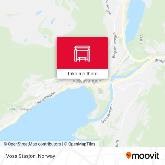 Voss Stasjon map