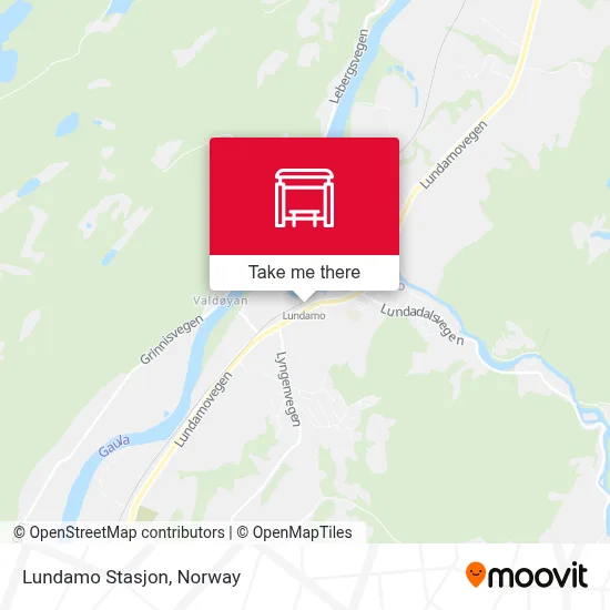 Lundamo Stasjon map