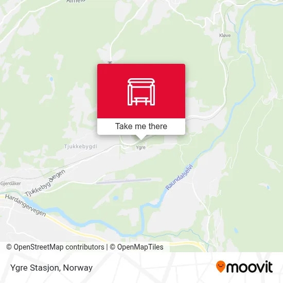 Ygre Stasjon map