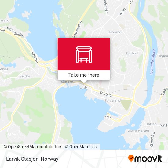 Larvik Stasjon map