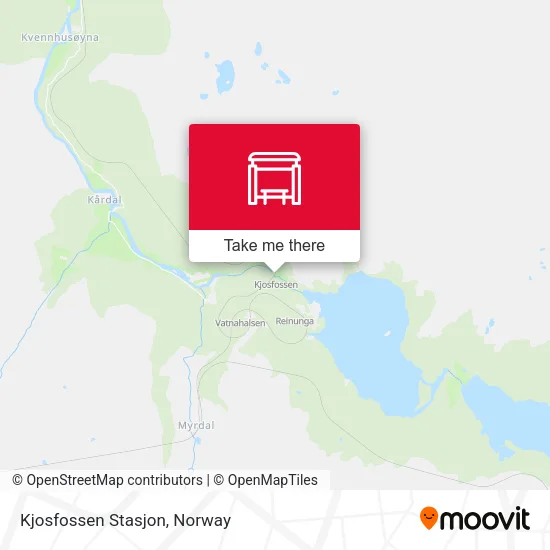 Kjosfossen Stasjon map