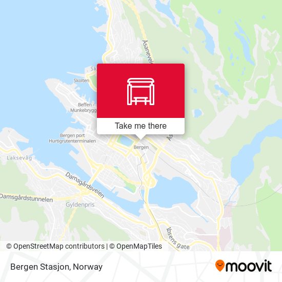 Bergen Stasjon map