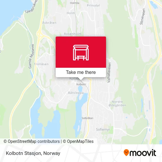 Kolbotn Stasjon map