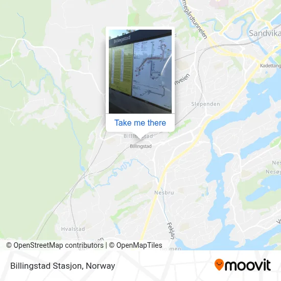 Billingstad Stasjon map