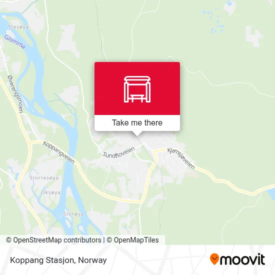 Koppang Stasjon map