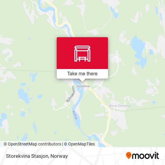 Storekvina Stasjon map