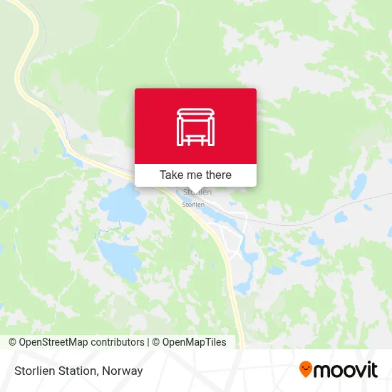 Storlien Station map
