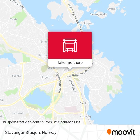 Stavanger Stasjon map