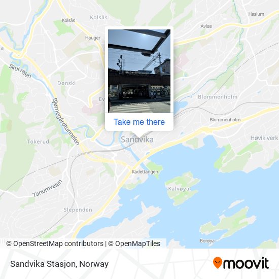 Sandvika Stasjon map