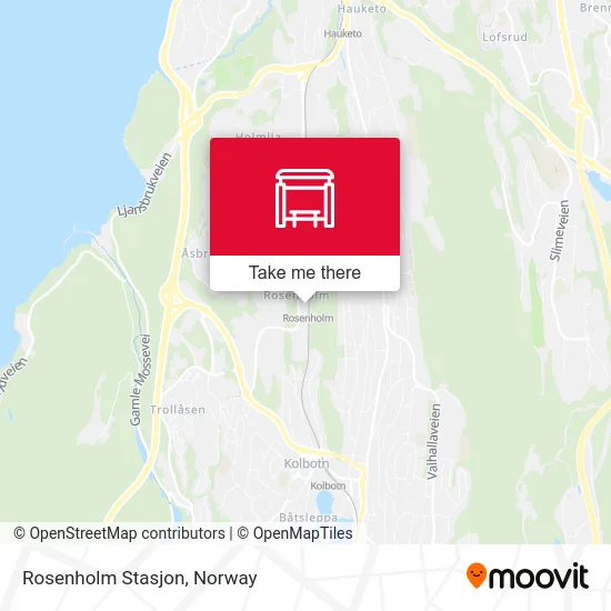 Rosenholm Stasjon map