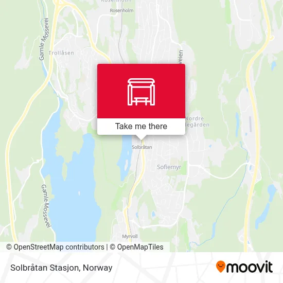 Solbråtan Stasjon map