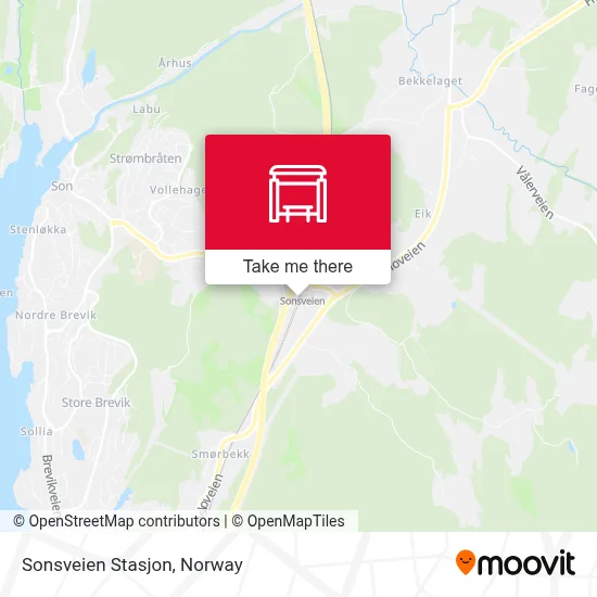 Sonsveien Stasjon map