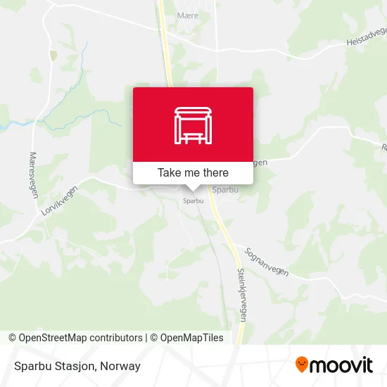 Sparbu Stasjon map