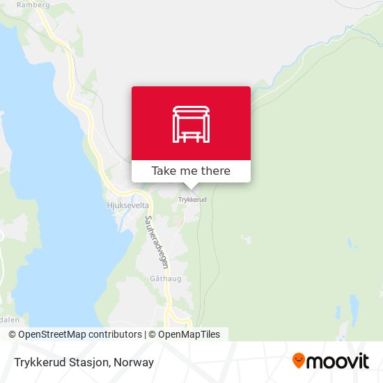 Trykkerud Stasjon map