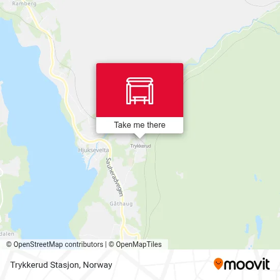 Trykkerud Stasjon map