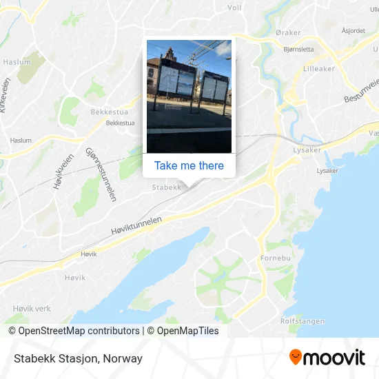 Stabekk Stasjon map