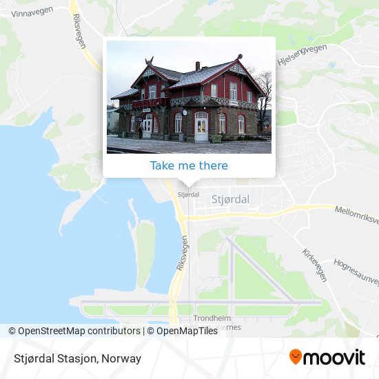Stjørdal Stasjon map
