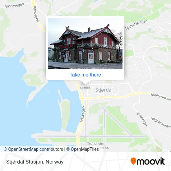 Stjørdal Stasjon map