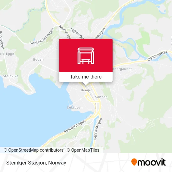 Steinkjer Stasjon map