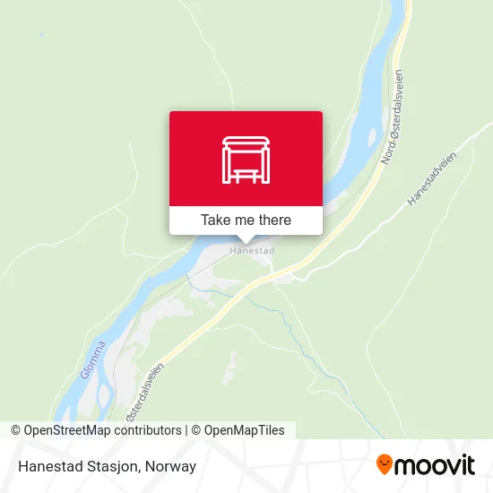 Hanestad Stasjon map