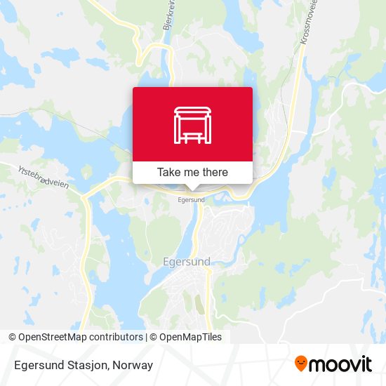 Egersund Stasjon map