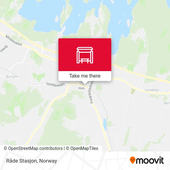 Råde Stasjon map
