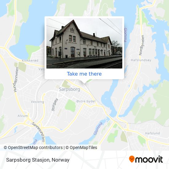 Sarpsborg Stasjon map