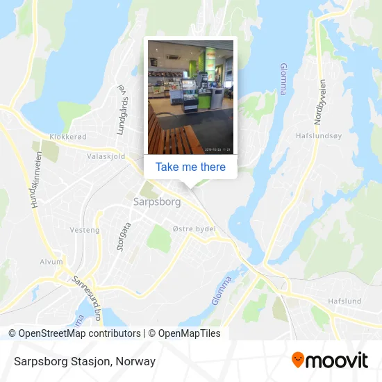 Sarpsborg Stasjon map