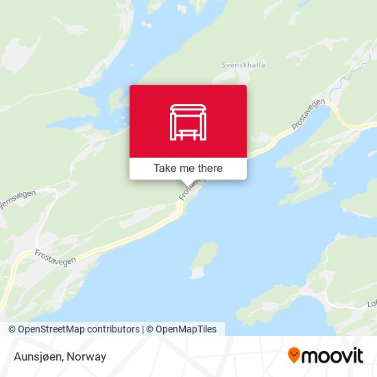 Aunsjøen map