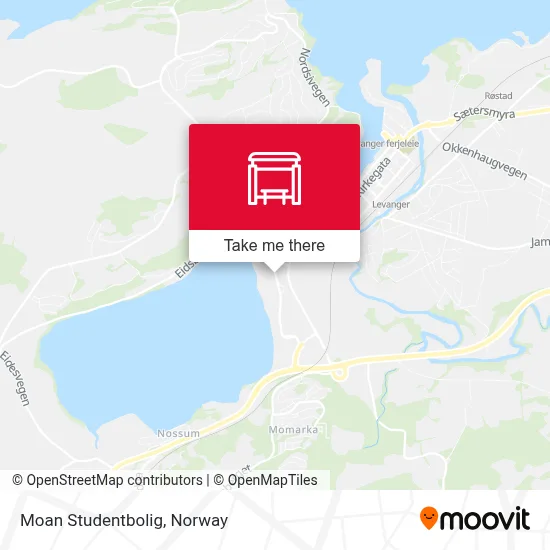 Moan Studentbolig map