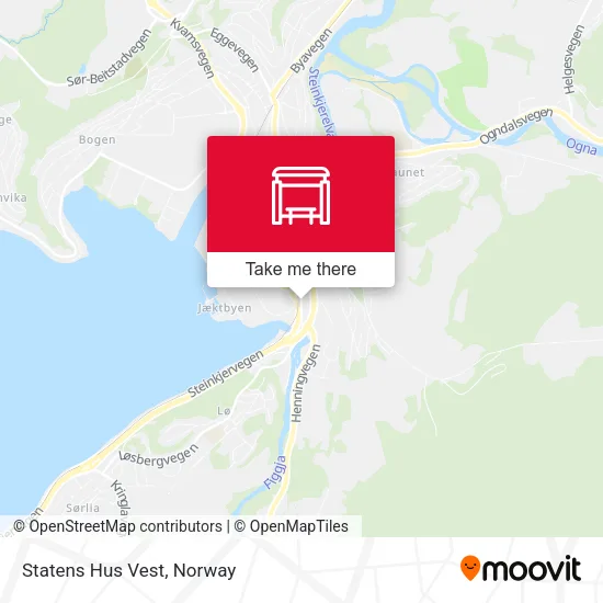 Statens Hus Vest map