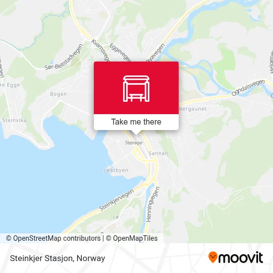 Steinkjer Stasjon map