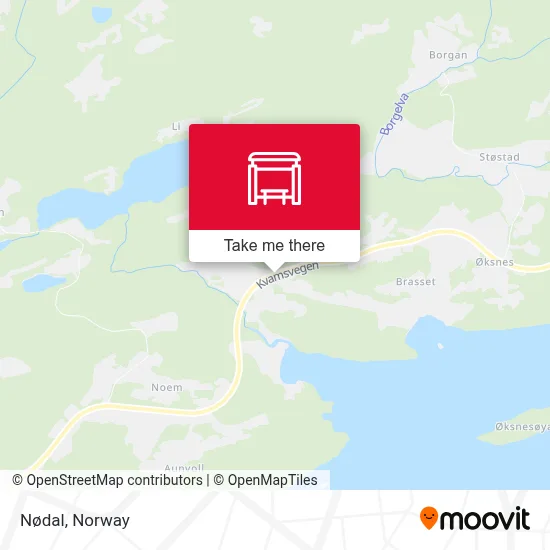 Nødal map