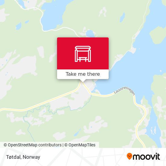 Tøtdal map