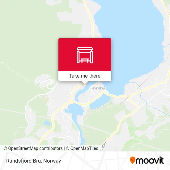 Randsfjord Bru map