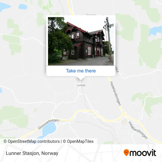 Lunner Stasjon map