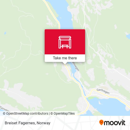 Breiset Fagernes map