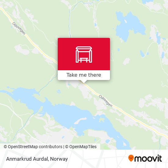 Anmarkrud Aurdal map