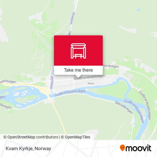 Kvam Kyrkje map