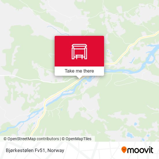 Bjørkestølen Fv51 map