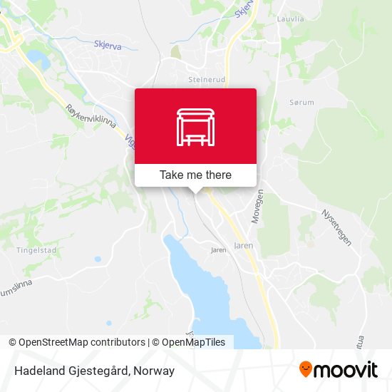 Hadeland Gjestegård map