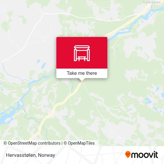 Hervasstølen map